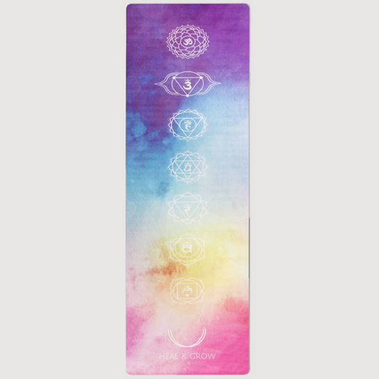 Foldable Colourful Chakras Yoga Mat (1.5mm)