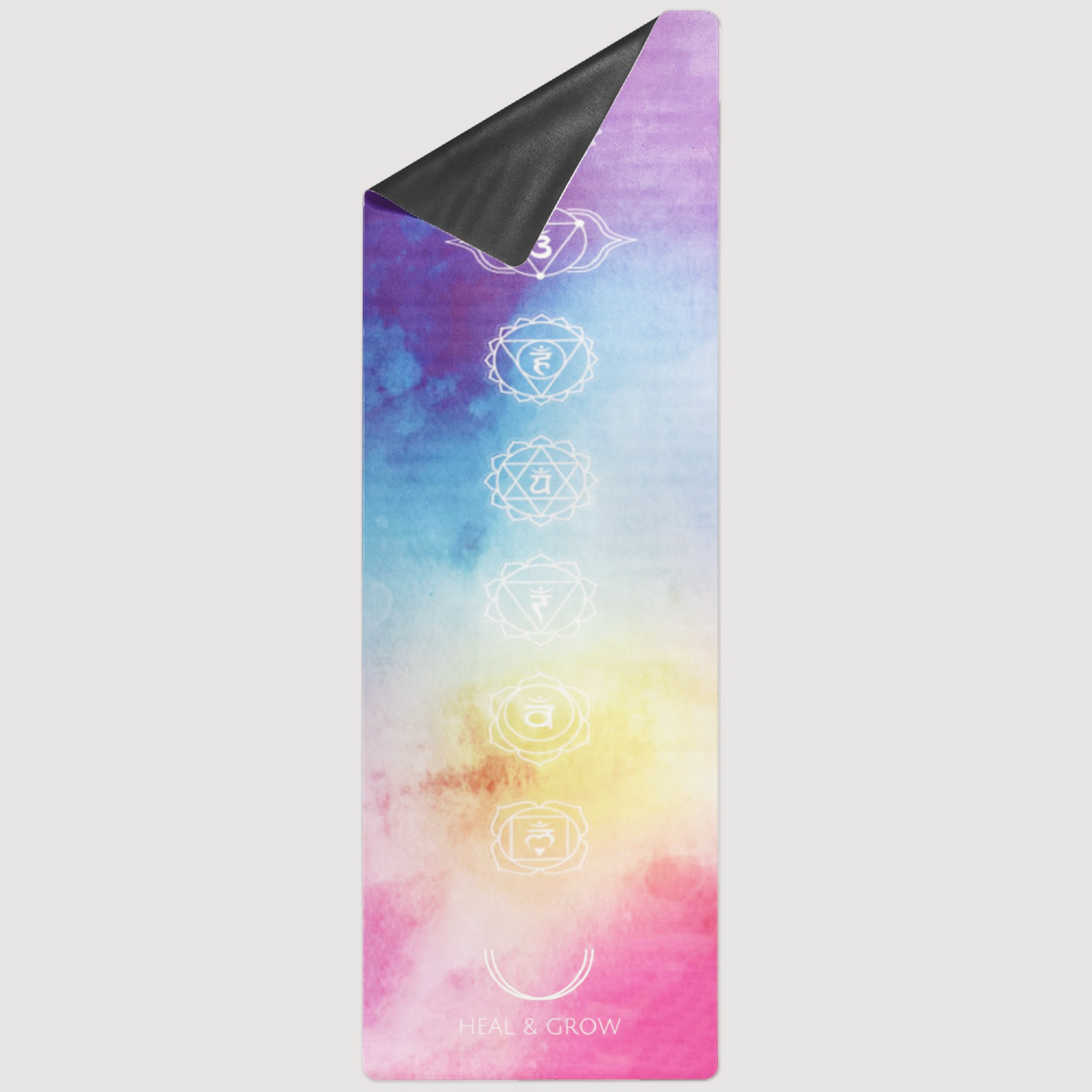 Foldable Colourful Chakras Yoga Mat (1.5mm)