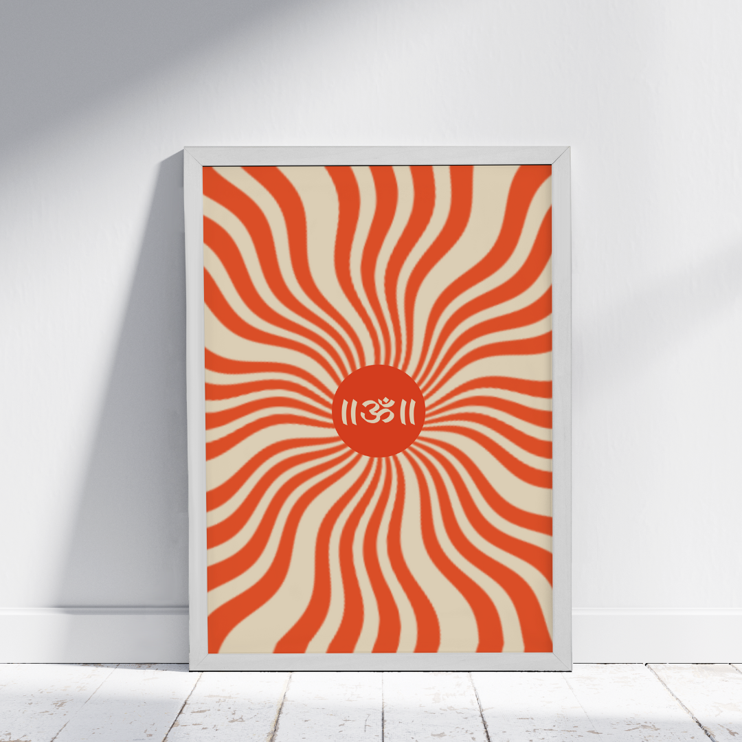 Centered Aum | Yoga Meditation Inspiration Poster