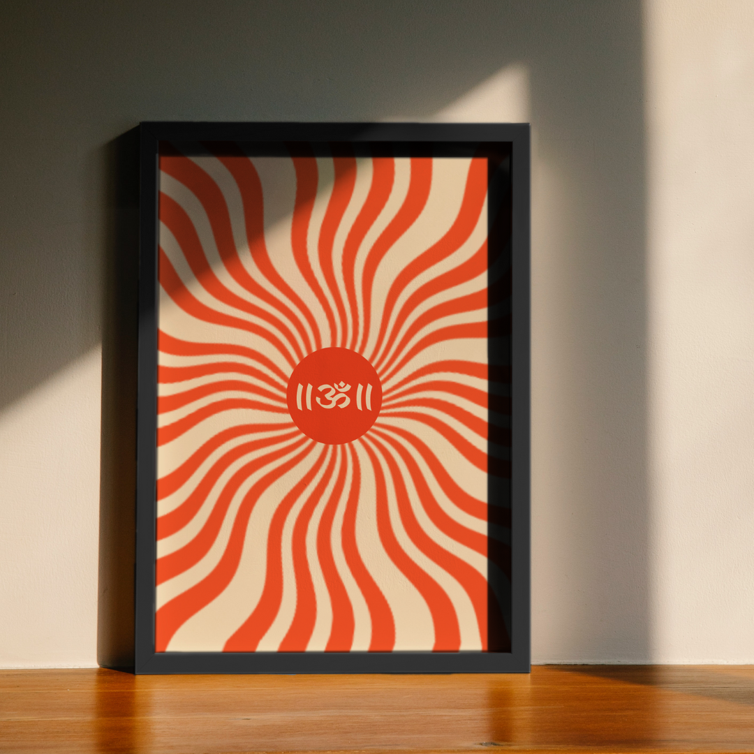 Centered Aum | Yoga Meditation Inspiration Poster