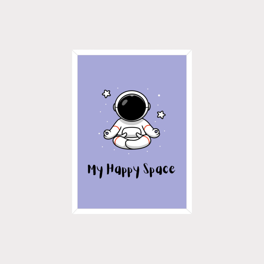 My Happy Space | Yoga Meditation Inspiration Poster