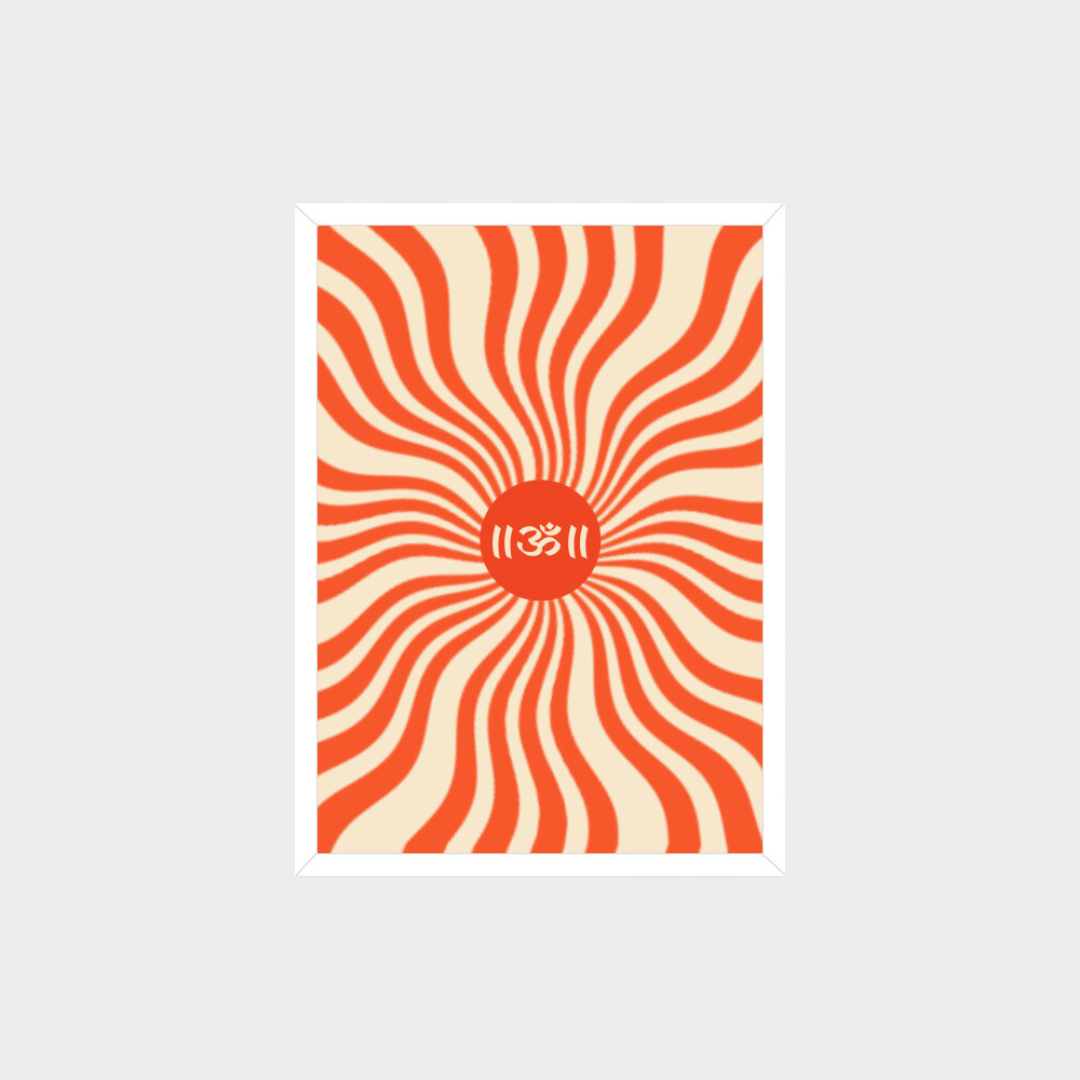 Centered Aum | Yoga Meditation Inspiration Poster