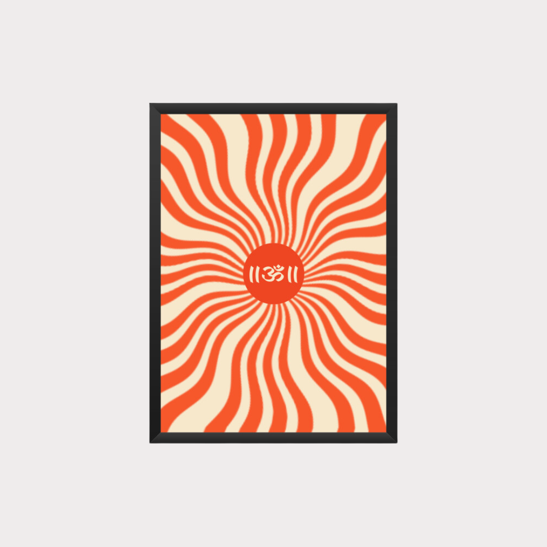 Centered Aum | Yoga Meditation Inspiration Poster