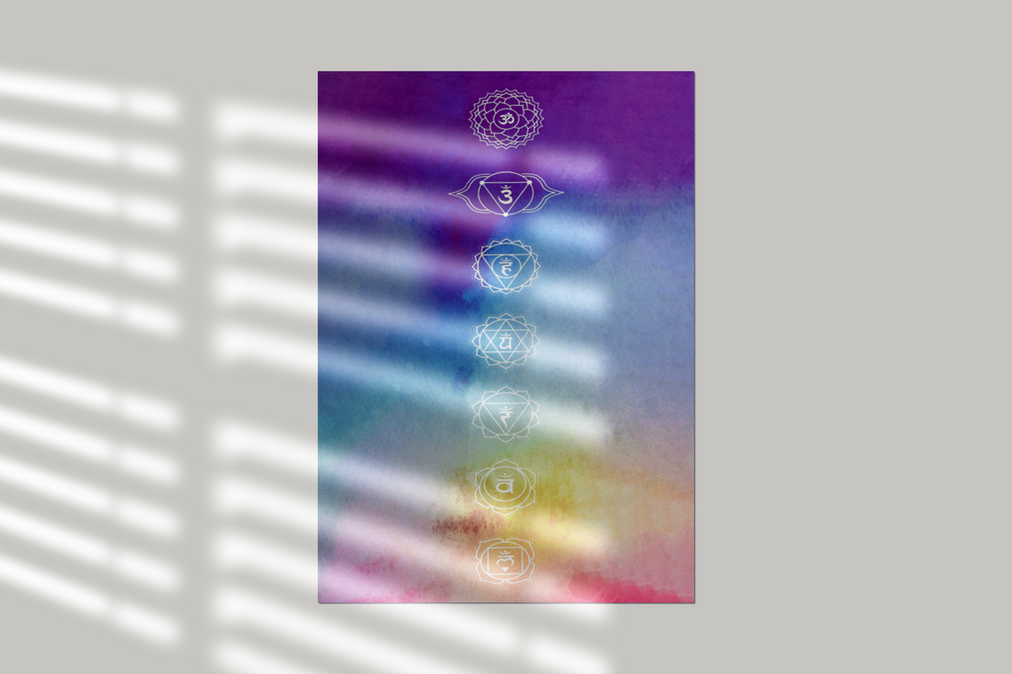 Colourful Chakras | Yoga Meditation Inspiration Poster