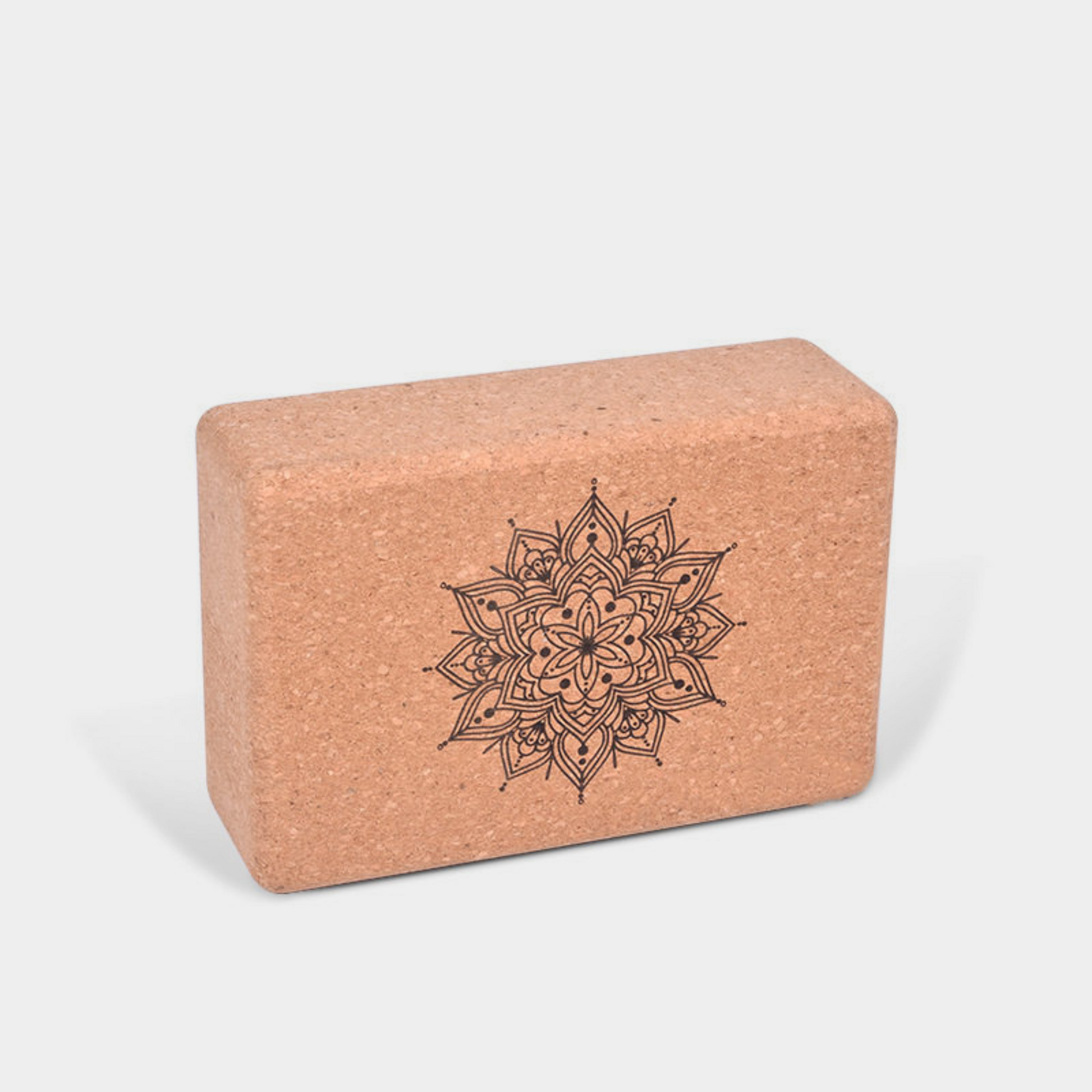 Mandala Cork Yoga Block HEAL & GROW