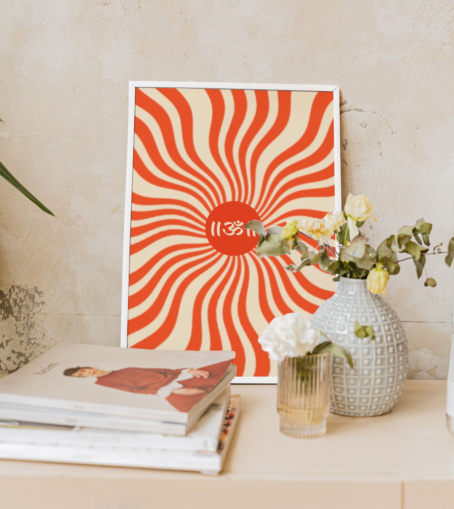Centered Aum | Yoga Meditation Inspiration Poster