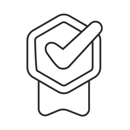 Icon of a quality badge